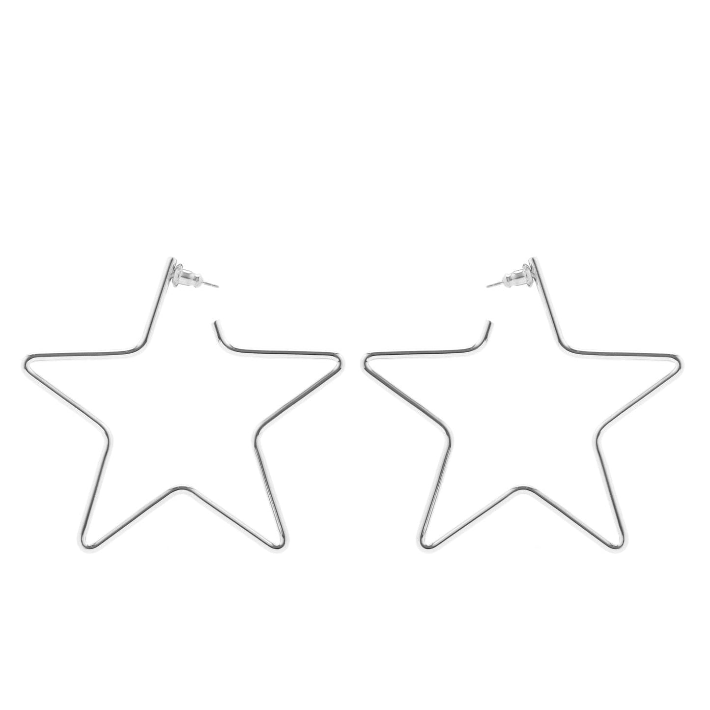 large full star earrings by eklexic