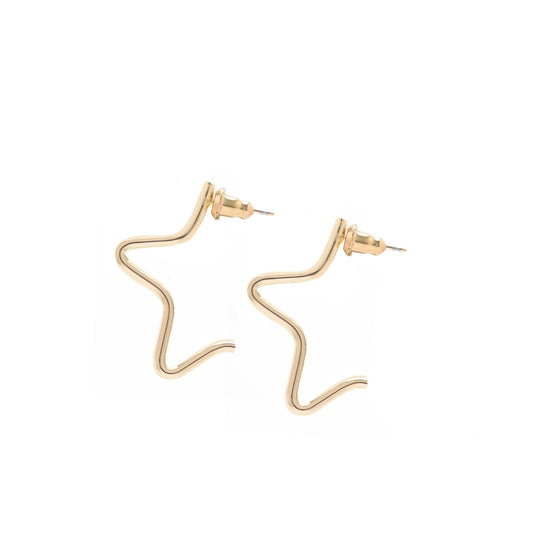 Small 1/2 Star Earrings by eklexic