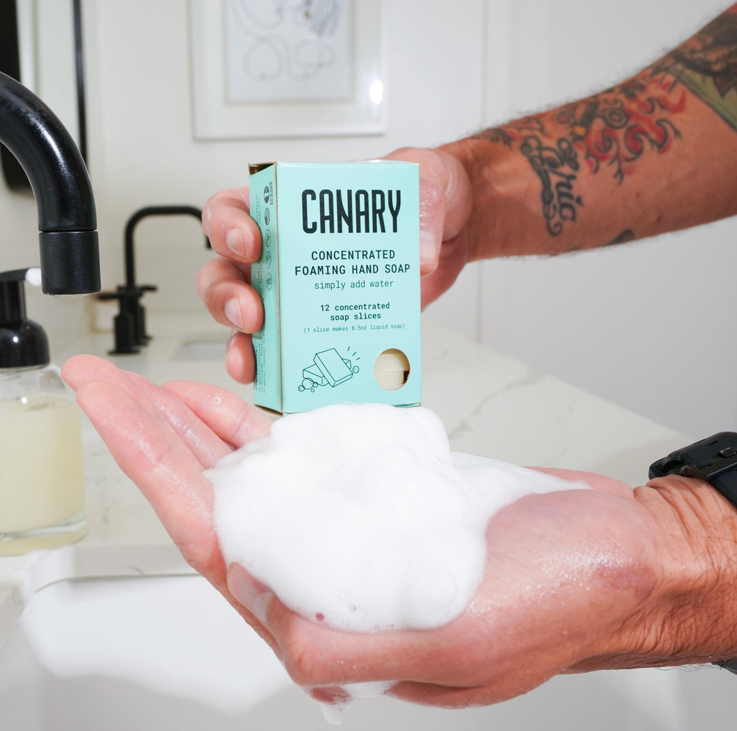 fir needle + sage concentrated hand soap refill bar by canary