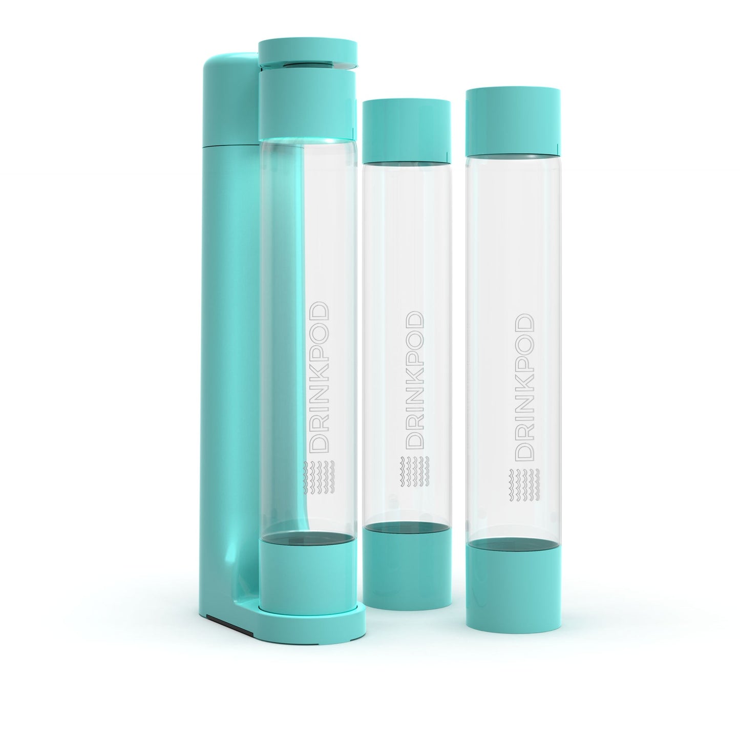 fizzpod 1+ soda maker + co₂ cylinder (1-pack) by drinkpod