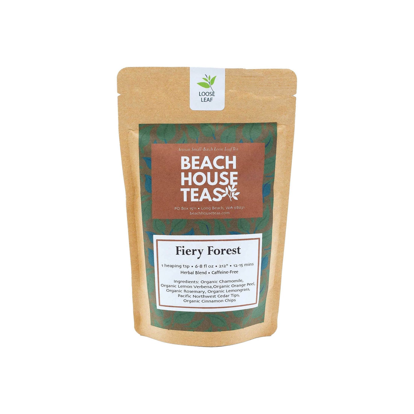 fiery forest by beach house teas