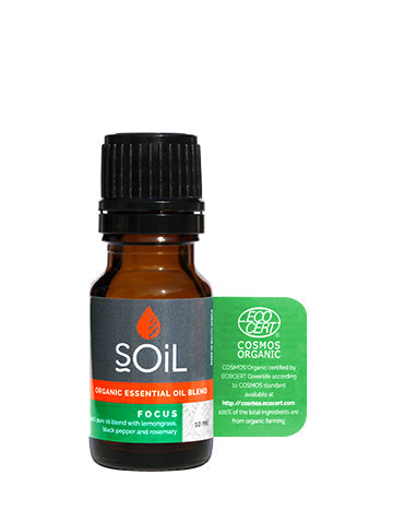 focus - organic essential oil blend by soil organic aromatherapy and skincare