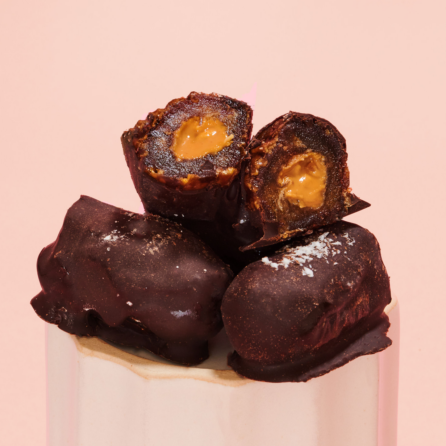 french squirrel almond butter bateaux au chocolat chocolate stuffed dates (3 dates per bag) x 4 bags by farm2me