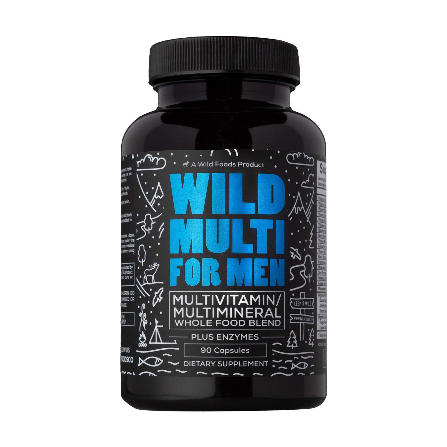 whole food daily multivitamin for men case of 12 by wild foods