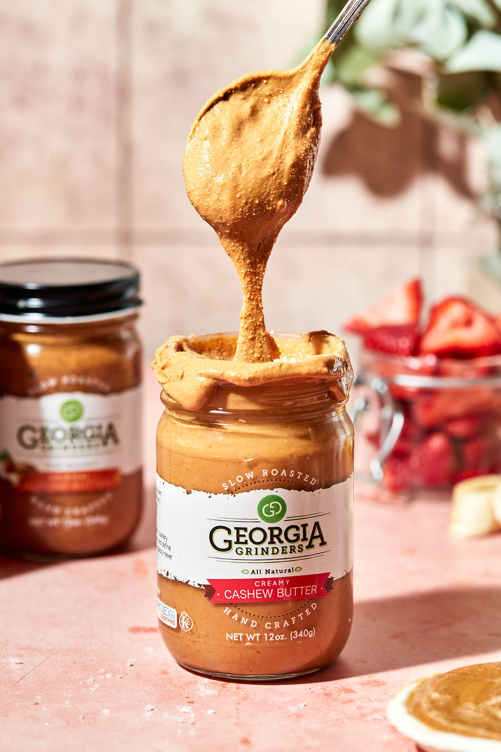 georgia grinders 64 oz bulk tub of cashew butter - (cp-cl) by georgia grinders