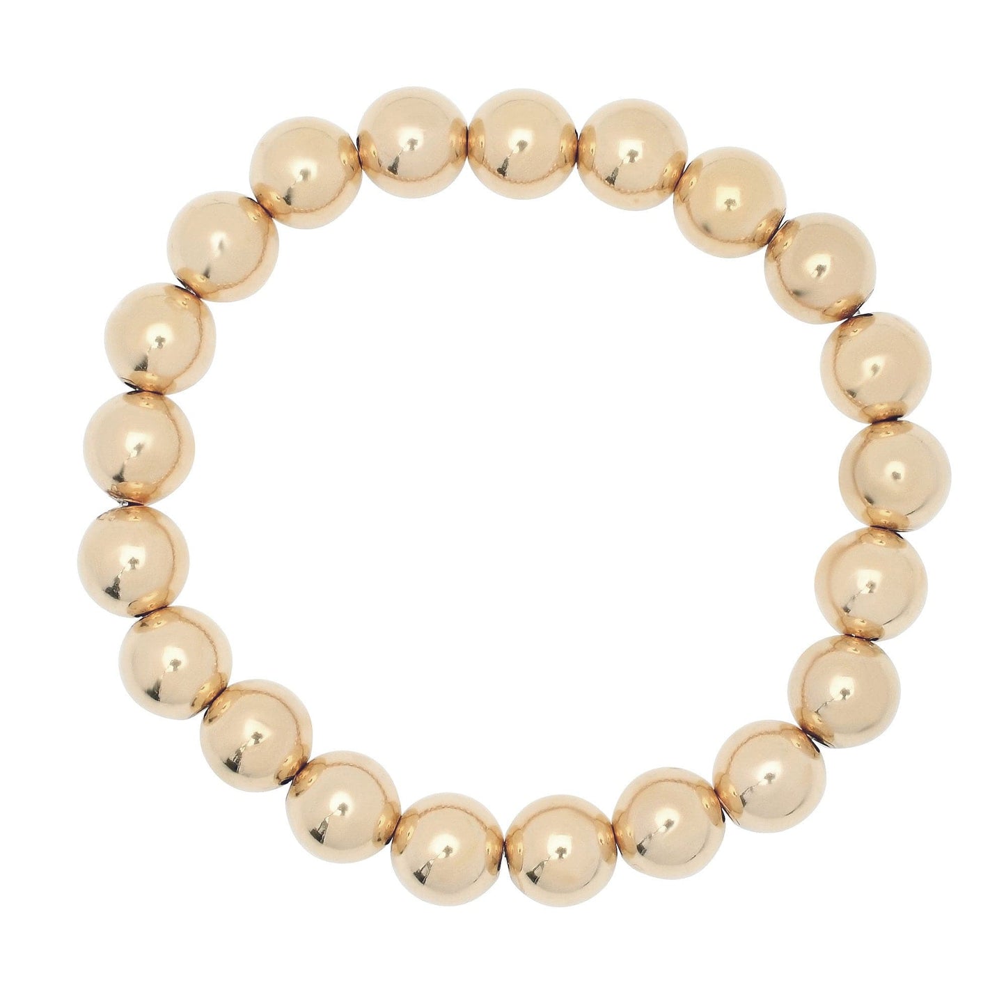 medium gold ball bracelet by eklexic