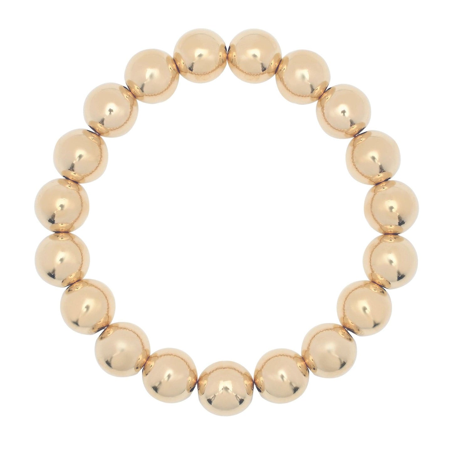 large gold ball bracelet by eklexic