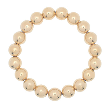 Large Gold Ball Bracelet by eklexic