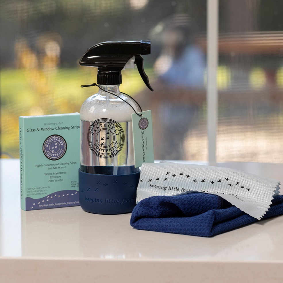 microfiber glass & window cleaning cloths - 2 cloths by nantucket footprint