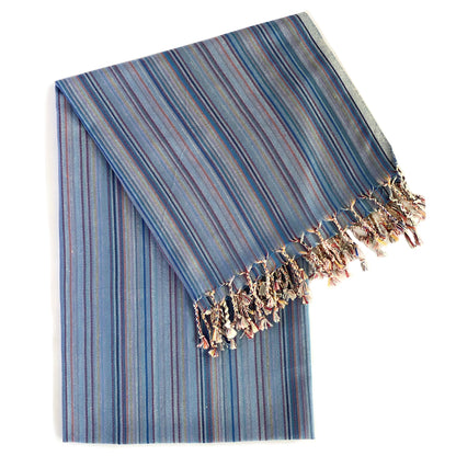 Casablanca Sustainable Turkish Towel / Blanket - Indigo by Eco Hilana