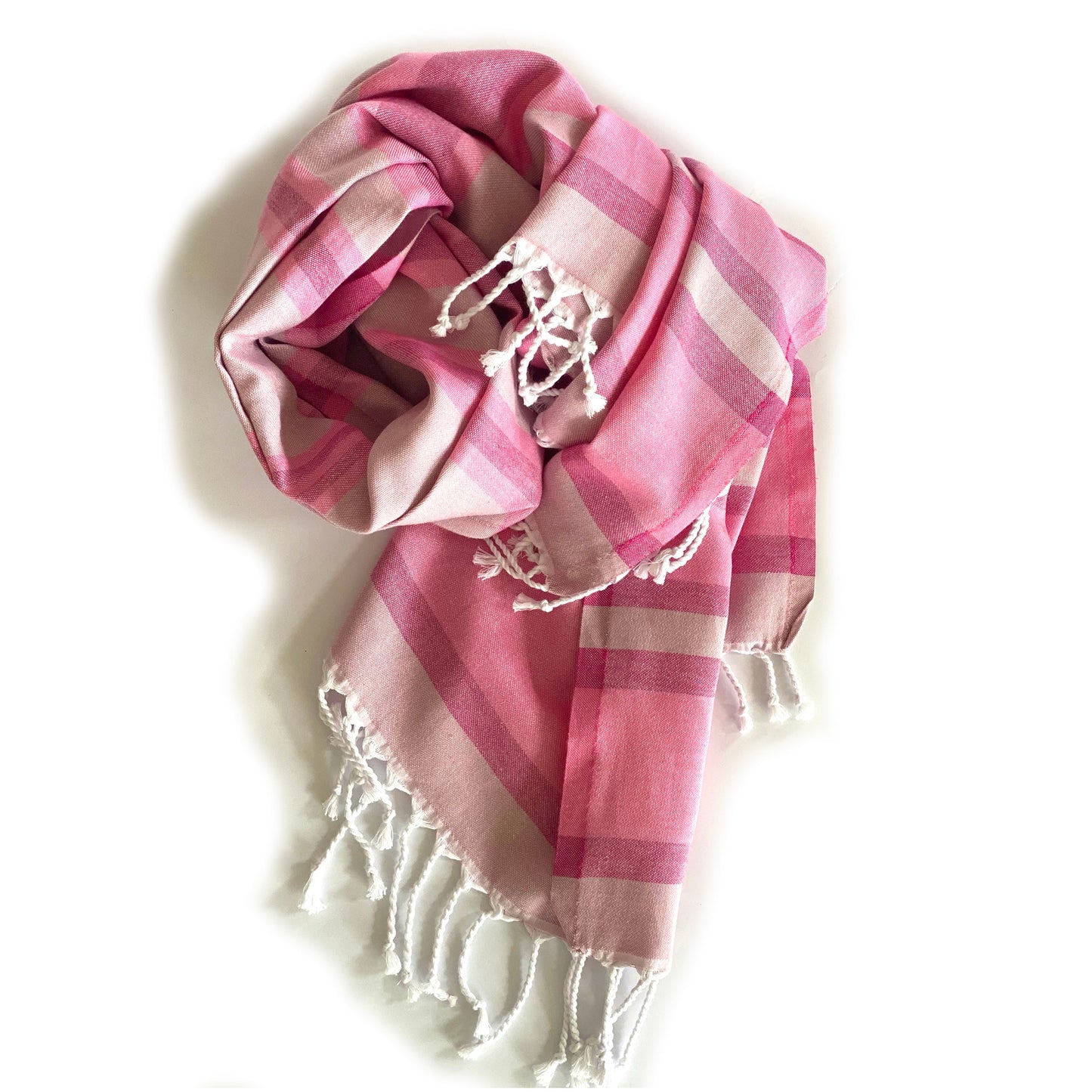 samara sustainable turkish towel pink by eco hilana