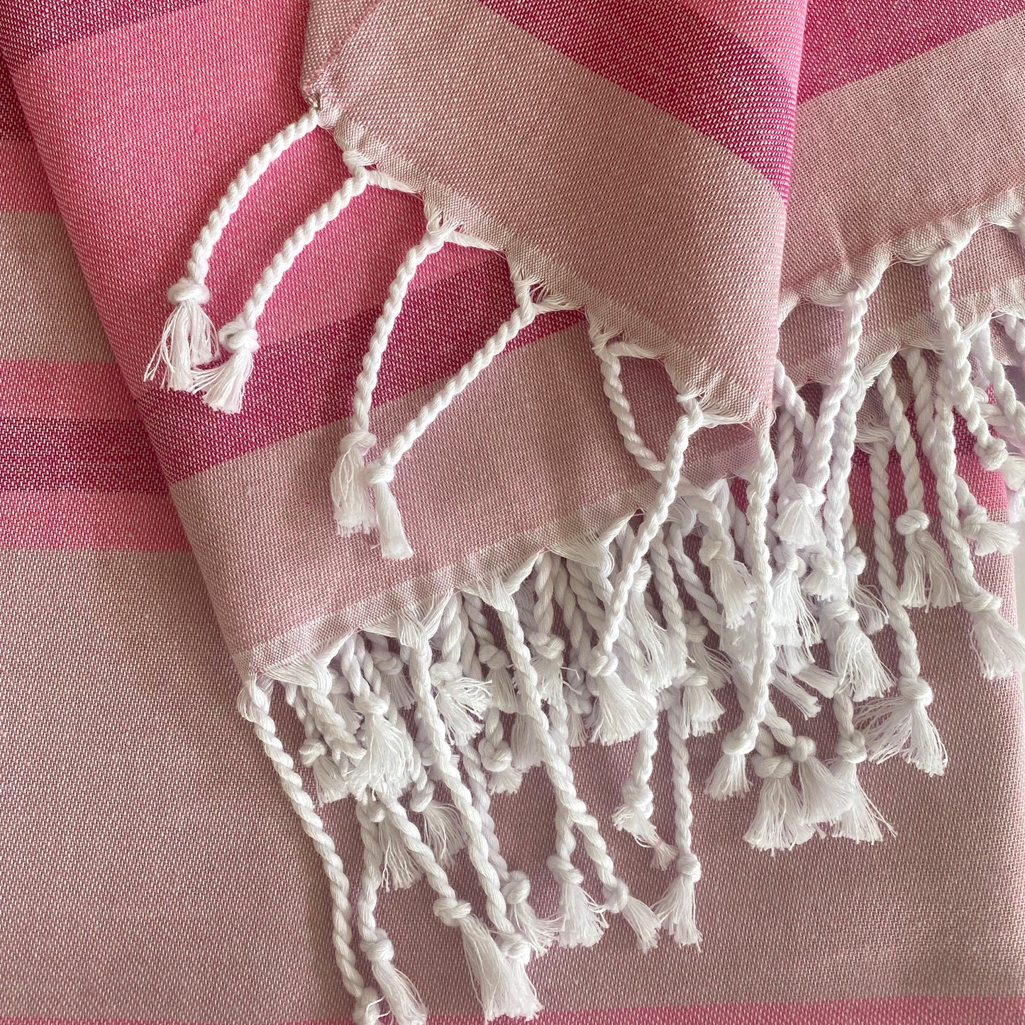 samara sustainable turkish towel pink by eco hilana