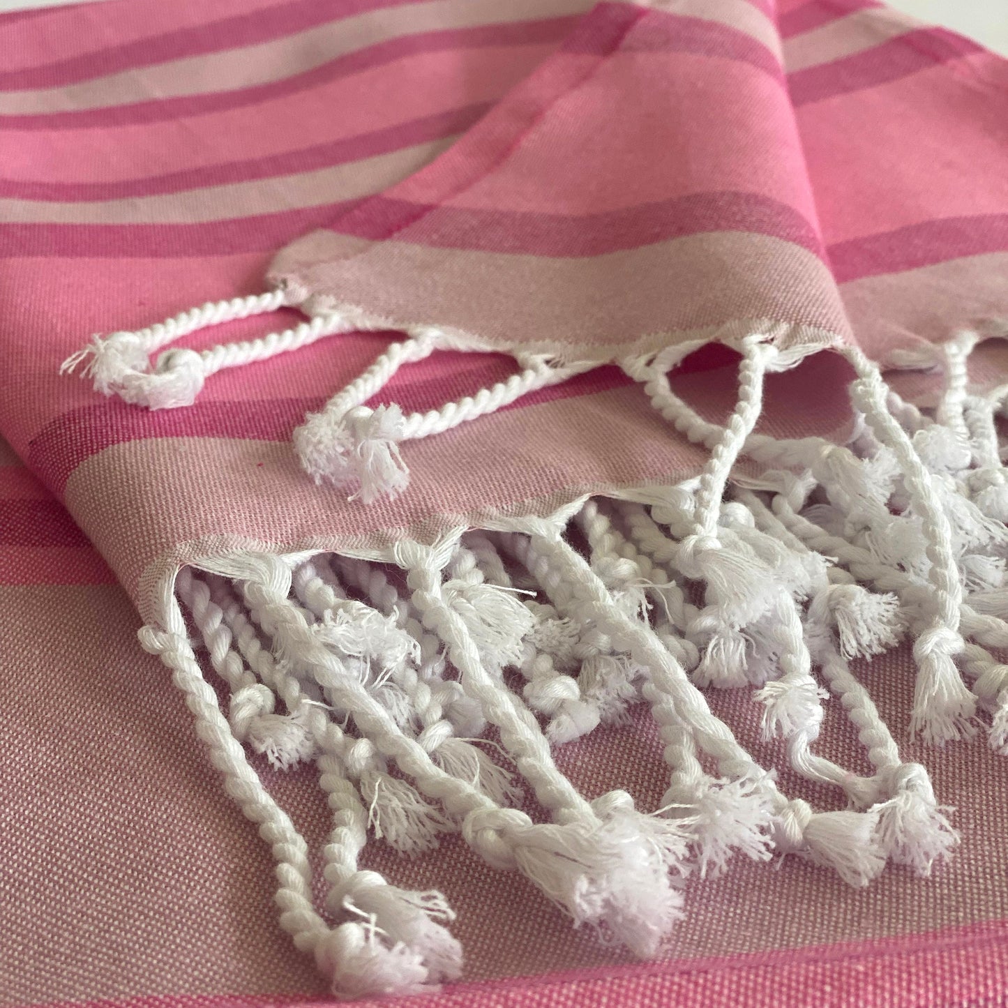 samara sustainable turkish towel pink by eco hilana