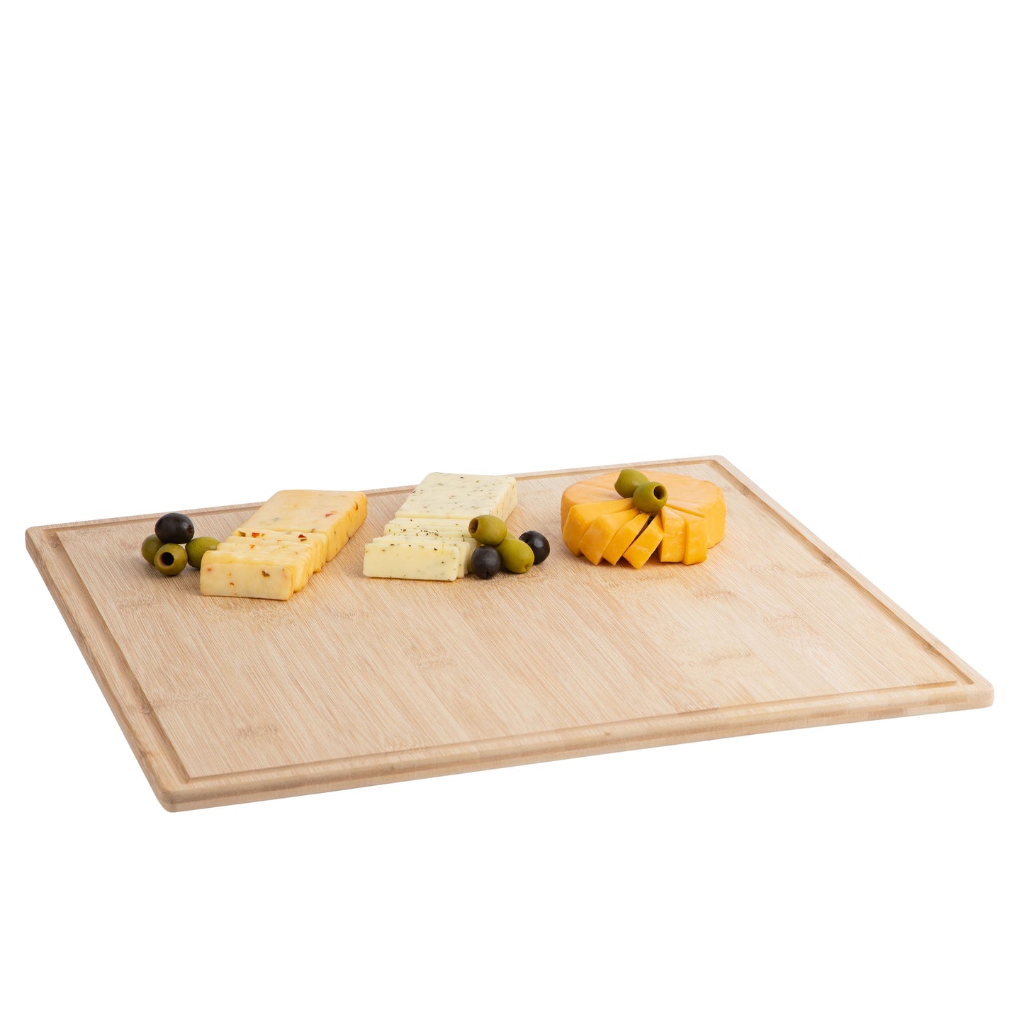 bamboo cutting board tray  eco friendly kitchen gadget  wooden serving trays for meat, vegetables, cheese and charcuterie board  2 pack of bamboo cutting boards for home and kitchen essentials by hammont