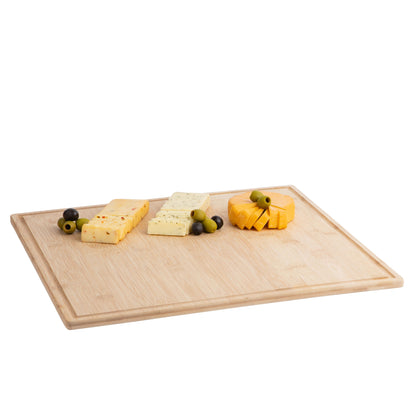 Bamboo Cutting Board Tray  Eco Friendly Kitchen Gadget  Wooden Serving Trays for Meat, Vegetables, Cheese and Charcuterie Board  2 Pack of Bamboo Cutting Boards for Home and Kitchen Essentials by Hammont