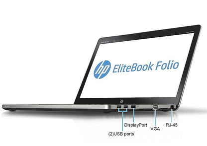 HP EliteBook Folio 9470m 14." Laptop- 3rd Gen Intel Dual Core i5, 8GB-16GB RAM, Hard Drive or Solid State Drive, Win 10 PRO by Computers 4 Less