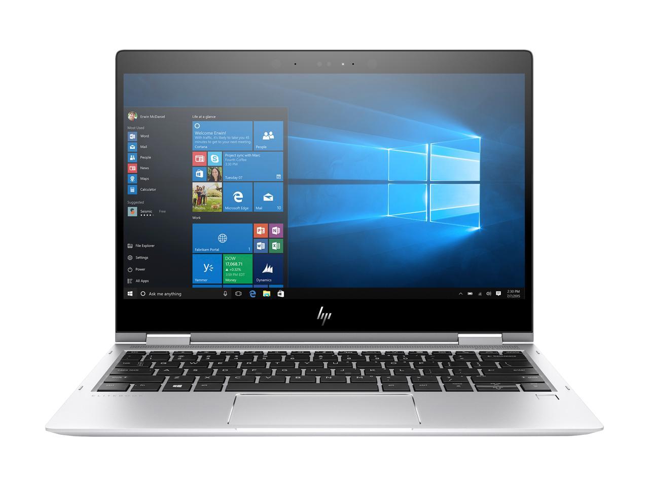 touchscreen hp x360 1020 g2 12.5" laptop/ tablet convertible- 7th gen 2.8ghz intel core i7, 8gb ram, solid state drive, win 10 by computers 4 less