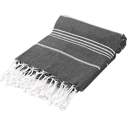 Pure Series: Sustainable Turkish Towel - Black by Eco Hilana