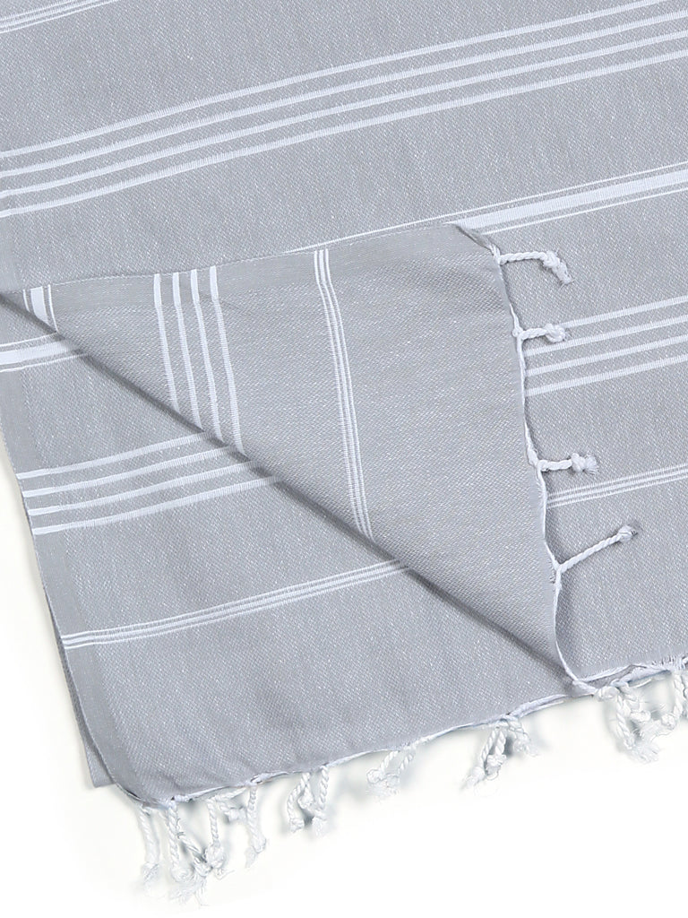 pure series: sustainable turkish towel - gray by eco hilana