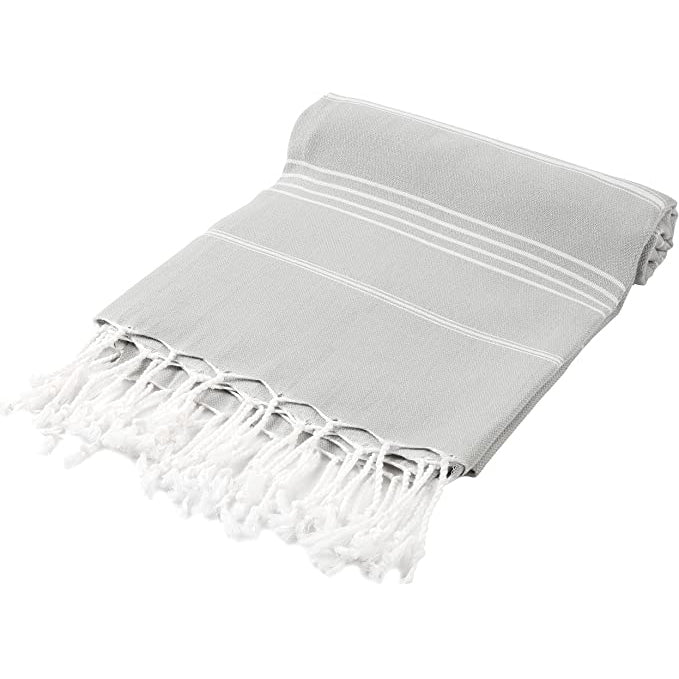 pure series: sustainable turkish towel - gray by eco hilana