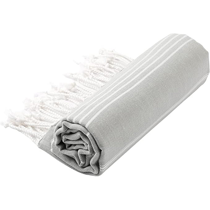 pure series: sustainable turkish towel - gray by eco hilana