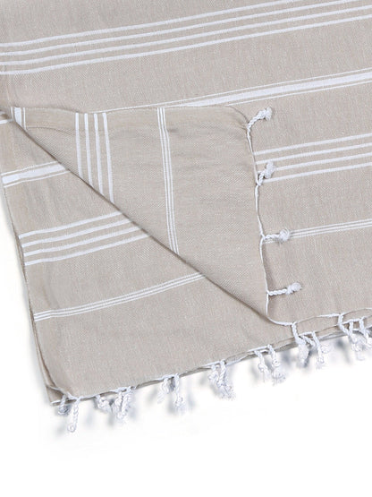 Pure Series Sustainable Turkish Towel Beige by Eco Hilana