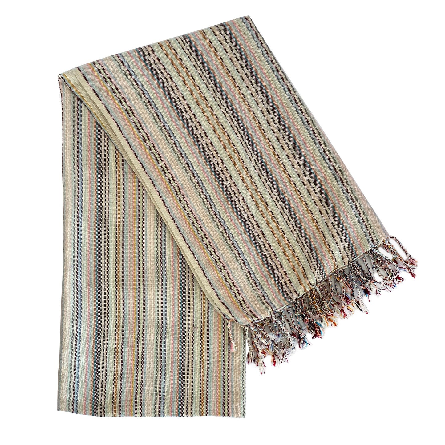 casablanca sustainable turkish towel / blanket - soft pink by eco hilana