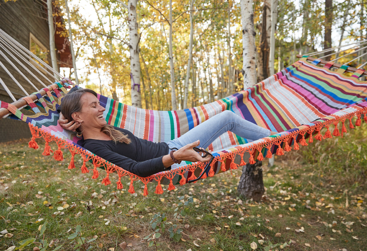 mexican loomed hammock by verve culture