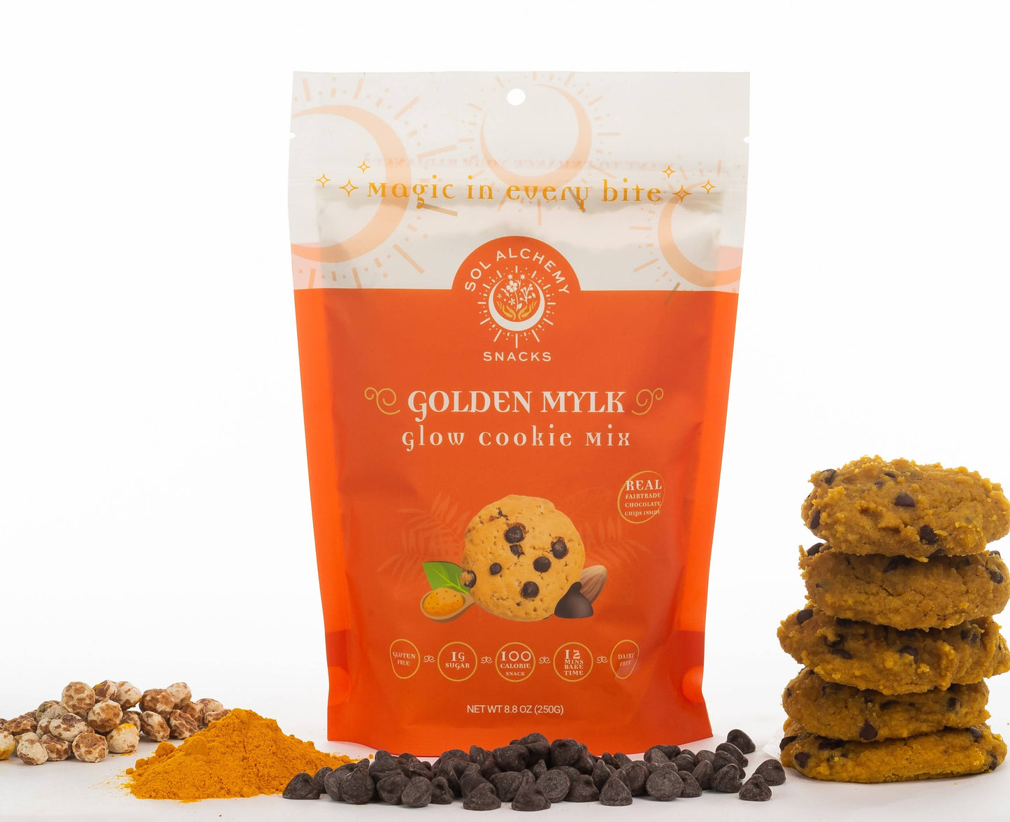 golden mylk glow cookie mix - 12 x 7.4oz by farm2me