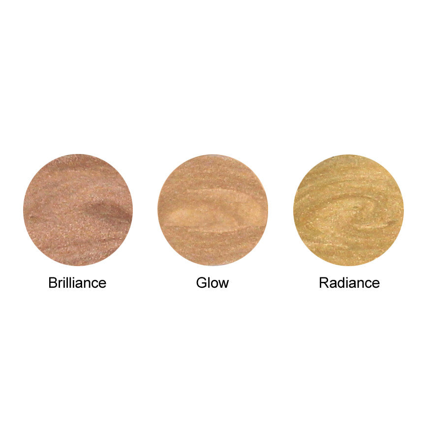 luminous crème highlighter samples by lauren brooke cosmetiques