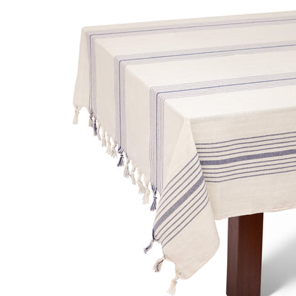 Sustainable Kayseri Tablecloth Set - Blue by Eco Hilana