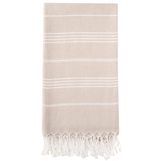 Pure Series Sustainable Turkish Towel Beige by Eco Hilana