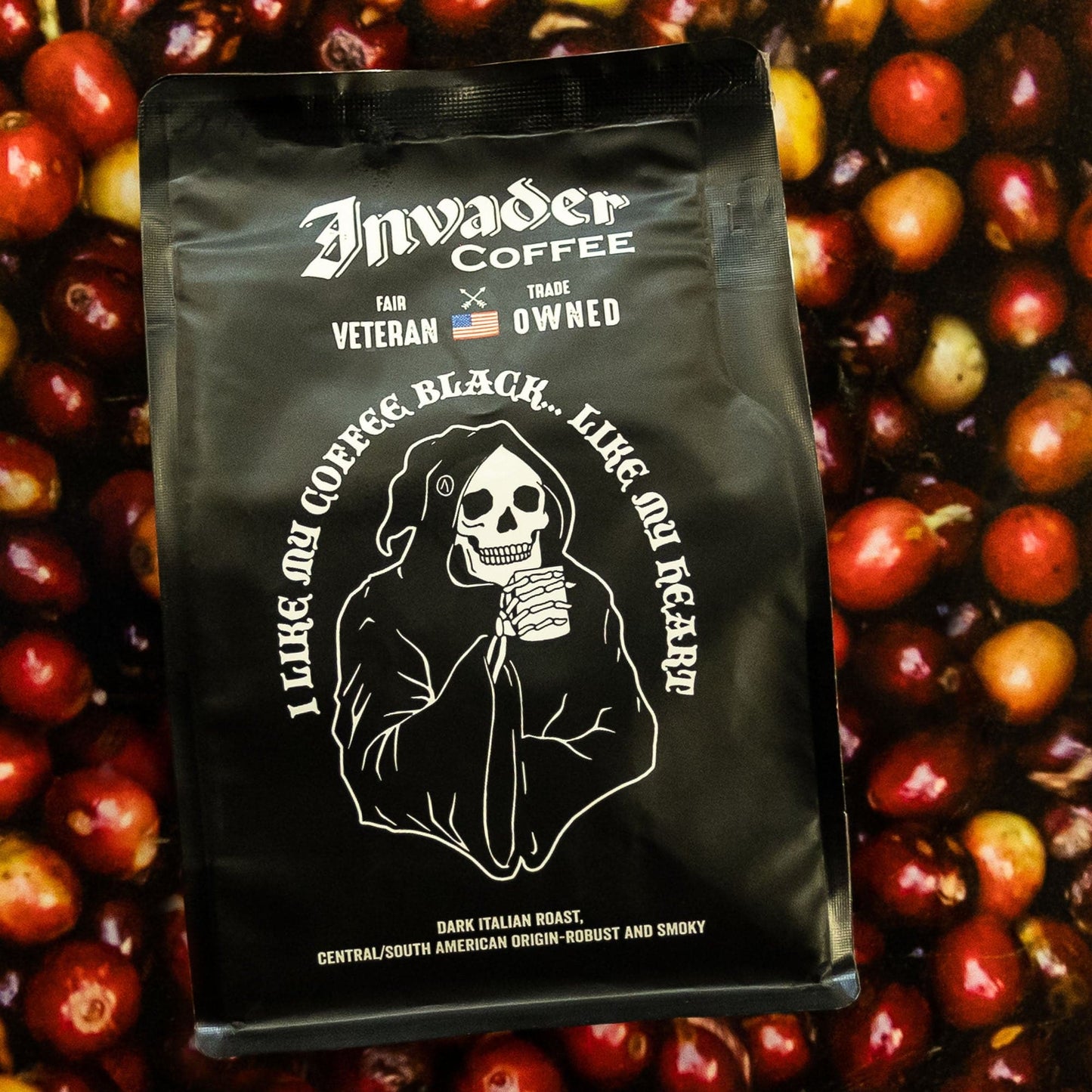 invader coffee black heart blend by invader coffee