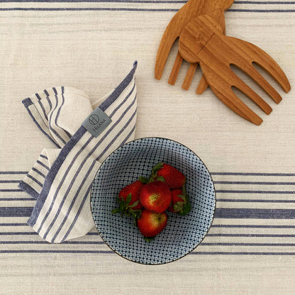 Sustainable Kayseri Tablecloth Set - Blue by Eco Hilana