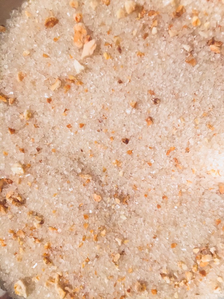 orange peel infused artisan culinary sugar by beach house teas