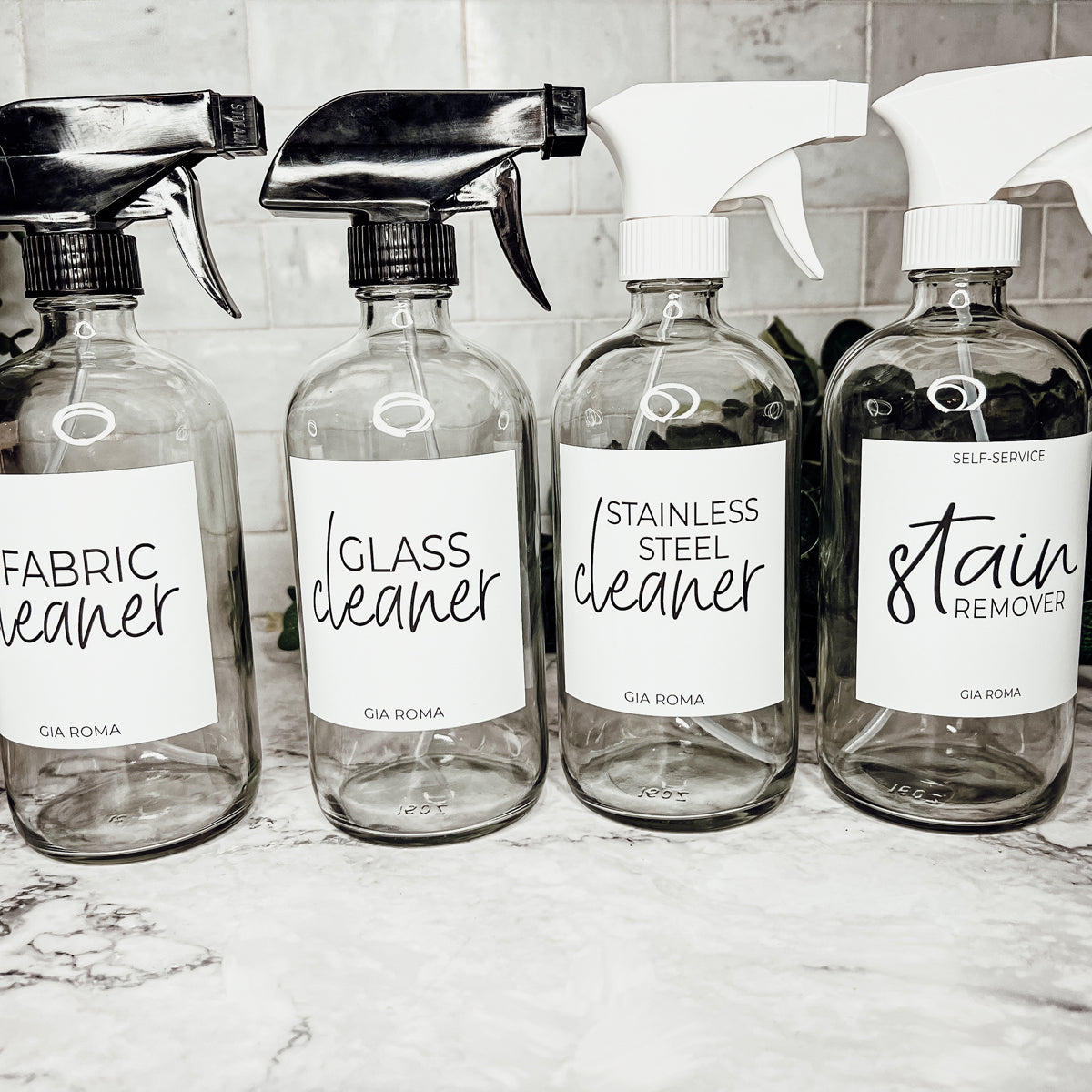 16oz glass cleaning bottles by gia roma