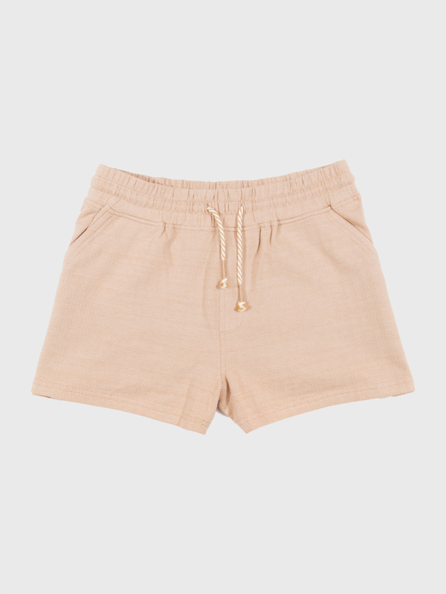 women's herringbone flex shorts | beech wood by happy earth