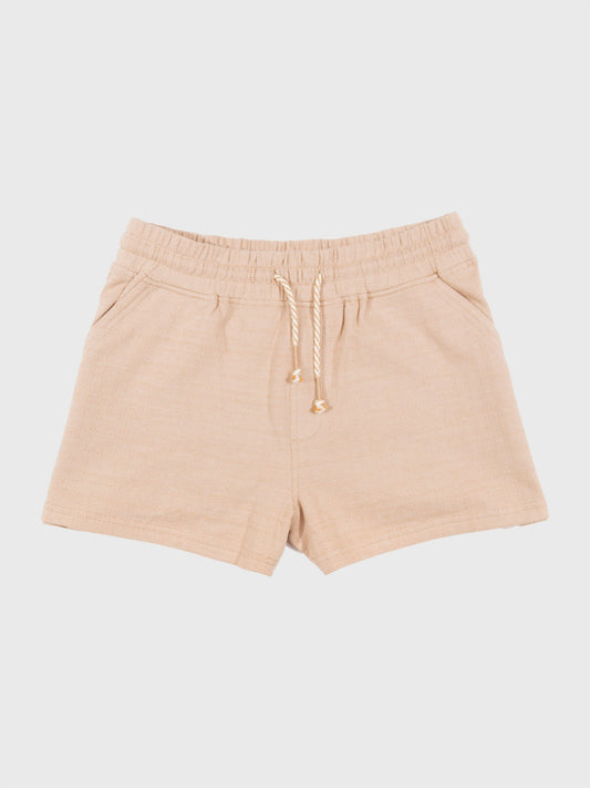 Women's Herringbone Flex Shorts | Beech Wood by Happy Earth