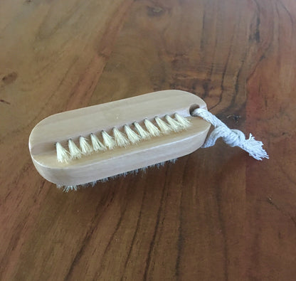 Dual Sided Wooden Nail Brush by Distinct Bath & Body