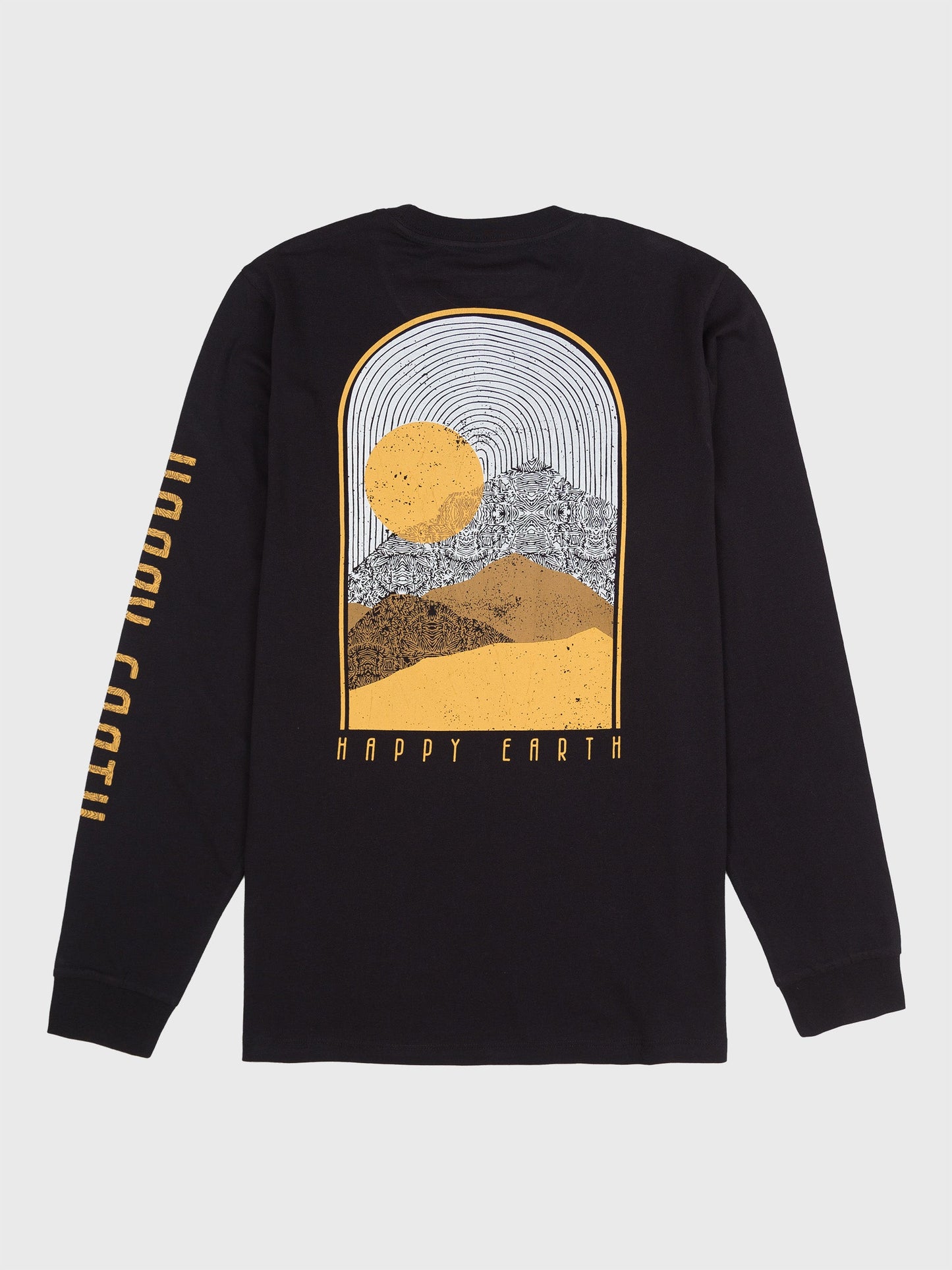 golden mountains tee by happy earth