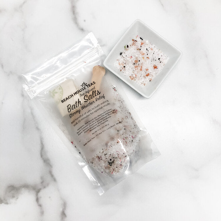 stormy weather tea-infused bath salts by beach house teas