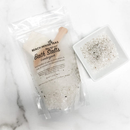 Lumberjack Tea-Infused Bath Salts by Beach House Teas