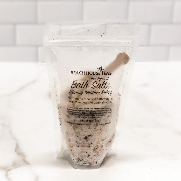 stormy weather tea-infused bath salts by beach house teas