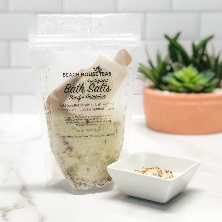 pacific petrichor tea-infused bath salts by beach house teas