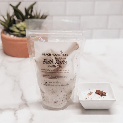 Vanilla Chai Tea-Infused Bath Salts by Beach House Teas