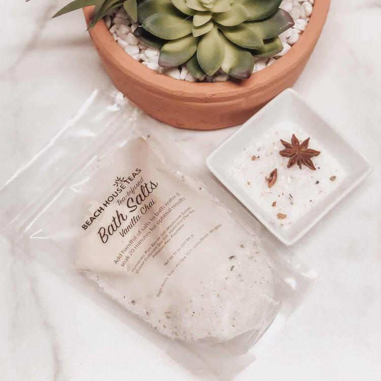 vanilla chai tea-infused bath salts by beach house teas