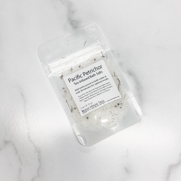 pacific petrichor tea-infused bath salts by beach house teas