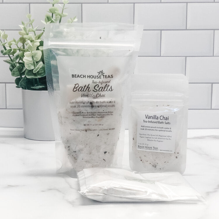 vanilla chai tea-infused bath salts by beach house teas