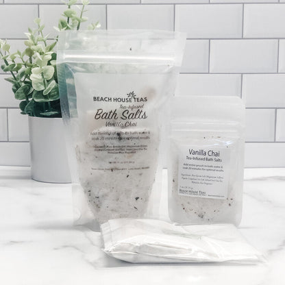 Vanilla Chai Tea-Infused Bath Salts by Beach House Teas