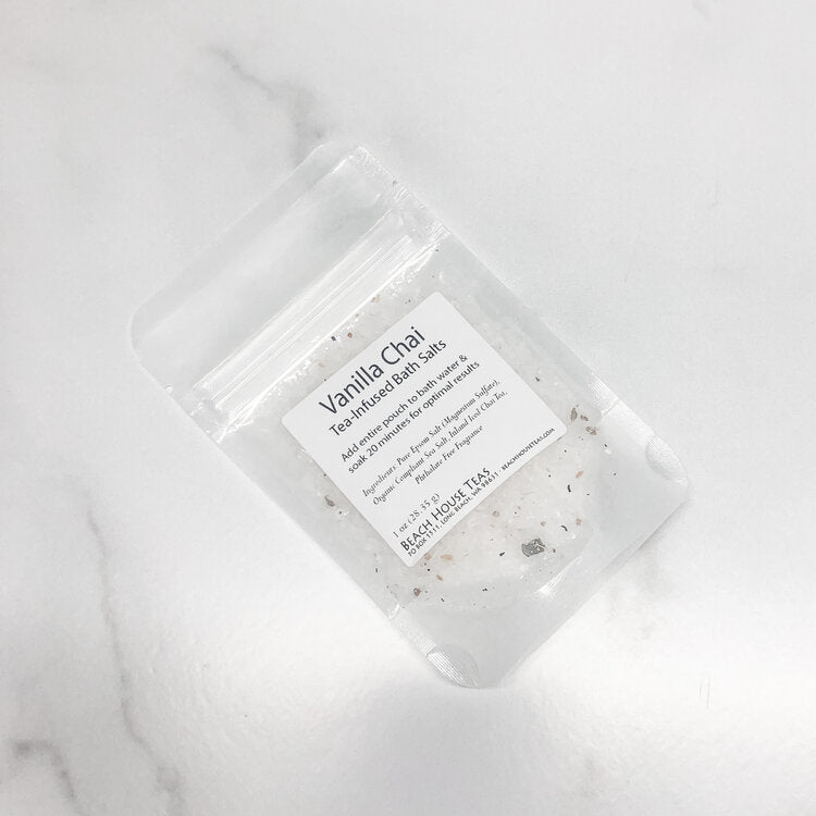 vanilla chai tea-infused bath salts by beach house teas